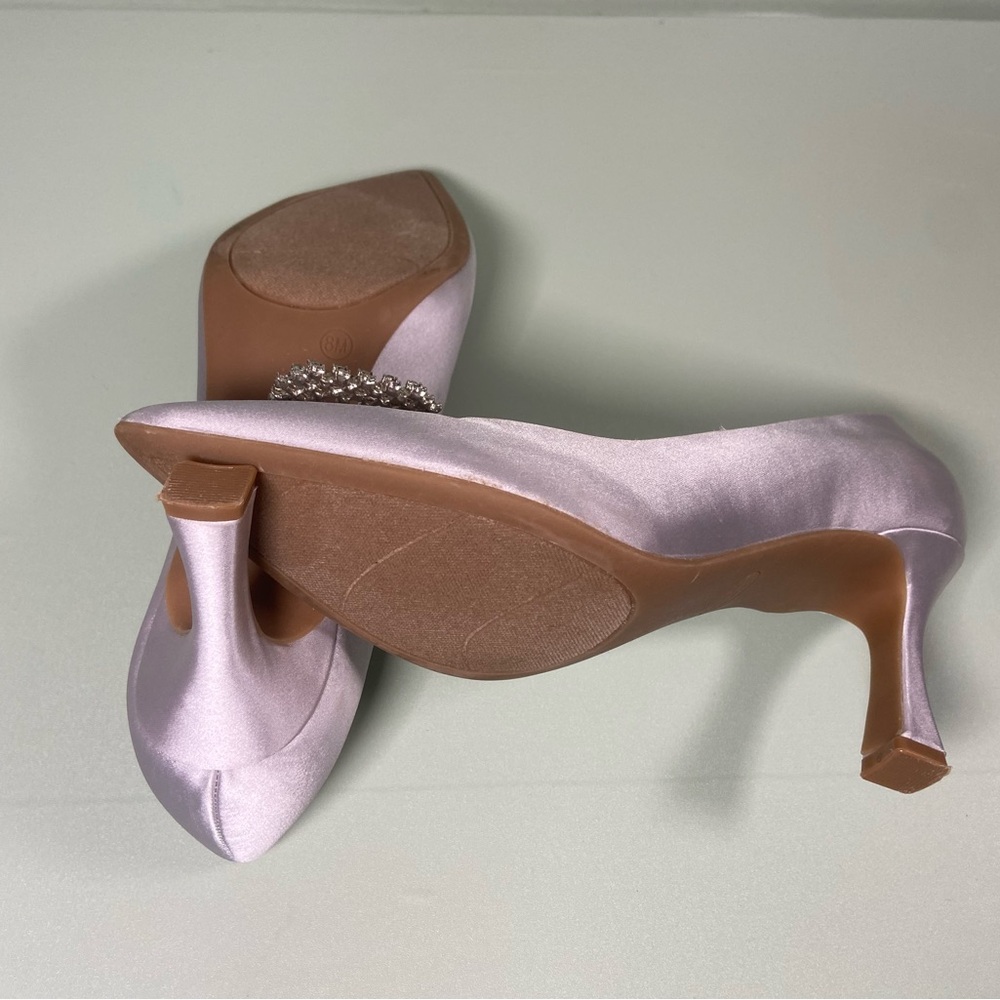 Nine West Silver Embellished Heels - Picture 6 of 6